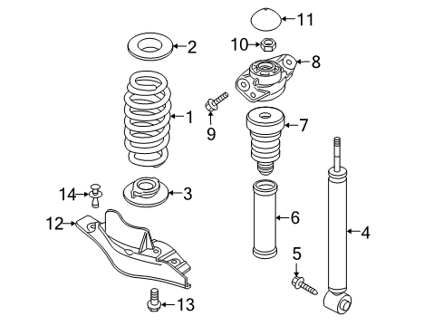 2017 Audi Q3 Quattro Shocks & Components - Rear Diagram 2