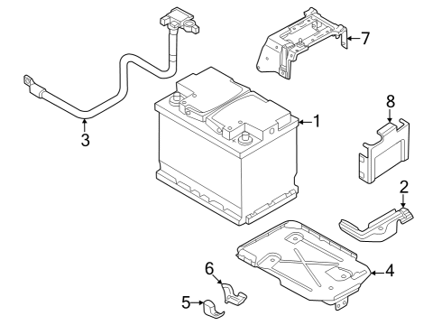 2024 Audi Q4 e-tron Battery Tray Diagram for 1EA-915-331-C