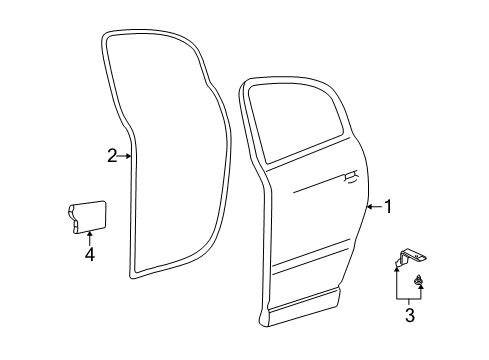 Window Regulator Diagram for 3B0-839-733-A-B41