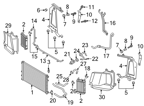 2017 Audi Q7 Water Feed Tube Diagram for 06E-121-083-G