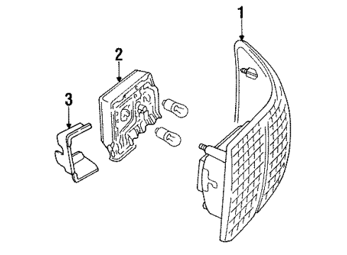 1992 Audi S4 Tail Lamps Diagram 2