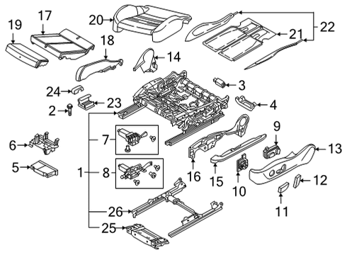 2023 Audi RS6 Avant Lumbar Control Seats Diagram 2