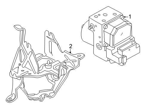 1998 Audi A4 Quattro ABS Components