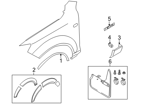 2013 Audi Q7 Exterior Trim - Fender