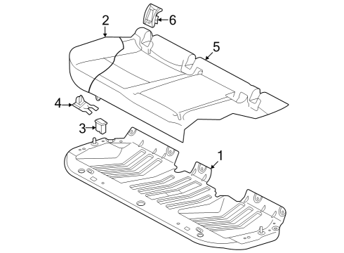 2024 Audi Q4 e-tron Rear Seat Diagram 4