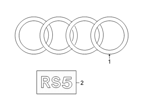 2022 Audi RS5 Exterior Trim - Trunk