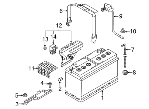 2021 Audi RS7 Sportback Battery Diagram 1