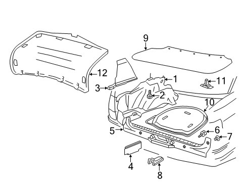 1994 Audi 90 Quattro Interior Trim - Rear Body