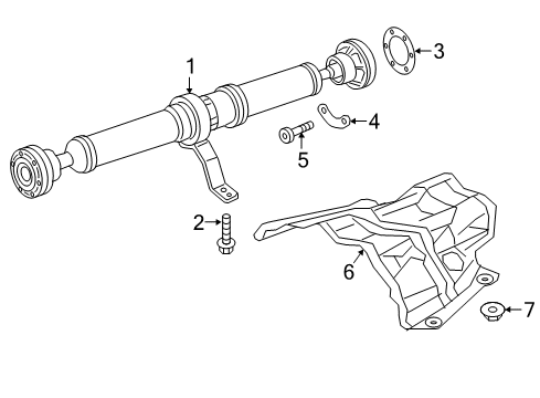 2008 Audi S5 Drive Shaft - Rear