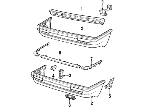 1986 Audi Coupe Front Bumper