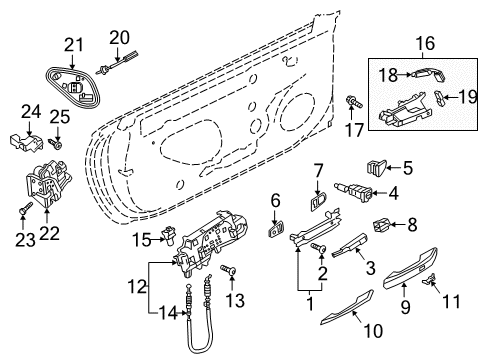 2018 Audi A5 Quattro Lock & Hardware Diagram 2