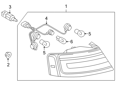 2011 Audi A5 Quattro Tail Lamps Diagram 2