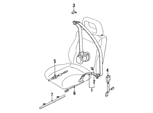 1998 Audi Cabriolet Front Seat Belts