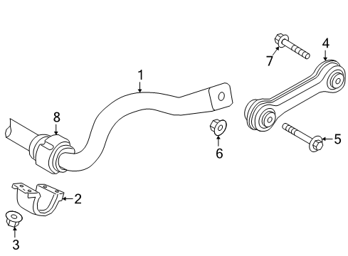 2022 Audi S6 Stabilizer Bar & Components - Front