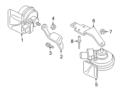 2022 Audi A6 Quattro Horn Diagram 2