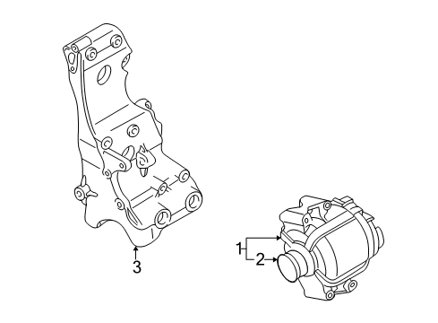 2005 Audi A4 Quattro Alternator Diagram for 06B-903-019-GX