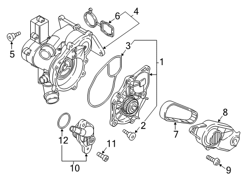 2018 Audi A6 Quattro Water Pump Diagram 1