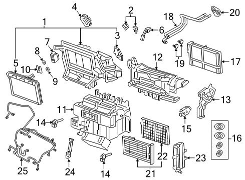 2017 Audi A4 allroad A/C Evaporator Components