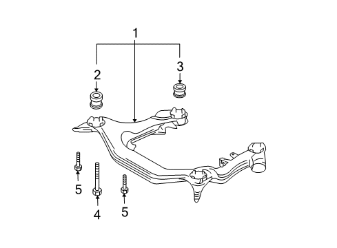 2008 Audi A4 Suspension Mounting - Front Diagram 5