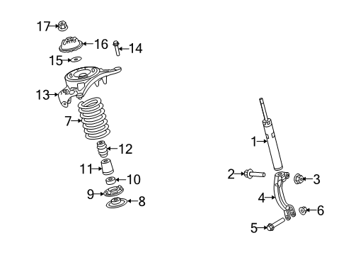 2014 Audi A4 Struts & Components - Front