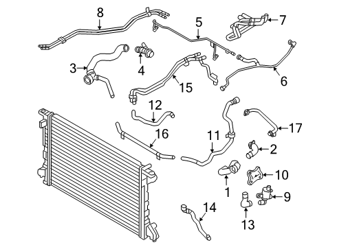 2020 Audi A8 Quattro Hoses, Lines & Pipes Diagram 7