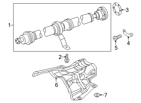 2018 Audi A5 Quattro Drive Shaft - Rear Diagram 2