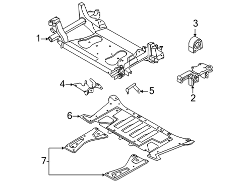 2022 Audi e-tron GT Suspension Mounting - Front