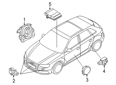 2023 Audi S3 Air Bag Components Diagram 2