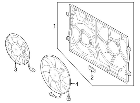 2023 Audi RS3 Cooling System, Radiator, Water Pump, Cooling Fan