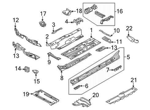 2024 Audi A3 Floor & Rails