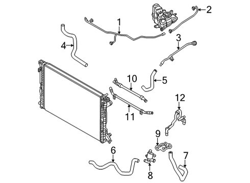 2020 Audi A8 Quattro Hoses, Lines & Pipes Diagram 10