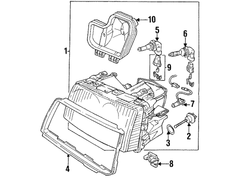 1995 Audi S6 Bulbs