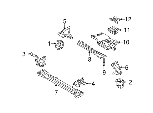 2011 Audi S6 Engine & Trans Mounting