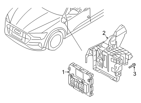 2024 Audi Q3 Electrical Components Diagram 4