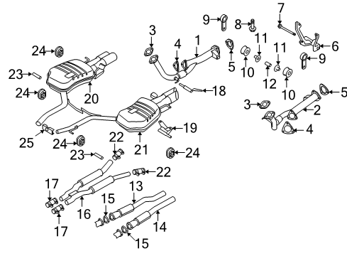 2007 Audi S8 Mount Bushing Diagram for 443-253-149-B