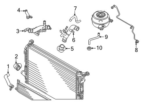 2021 Audi RS7 Sportback Hoses, Lines & Pipes Diagram 4