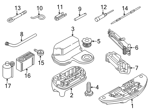 2015 Audi S8 Jack & Components