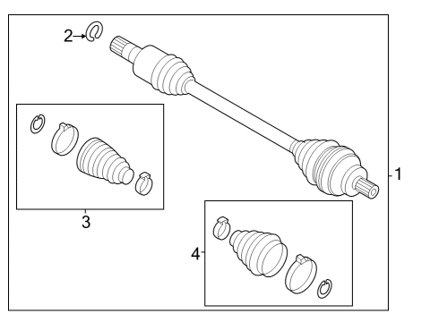 2024 Audi Q4 e-tron Drive Axles - Rear