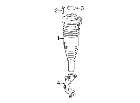 2022 Audi e-tron Quattro Shocks & Components - Front