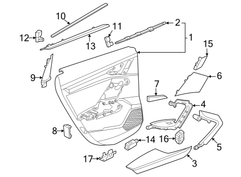 2023 Audi RS3 Interior Trim - Rear Door