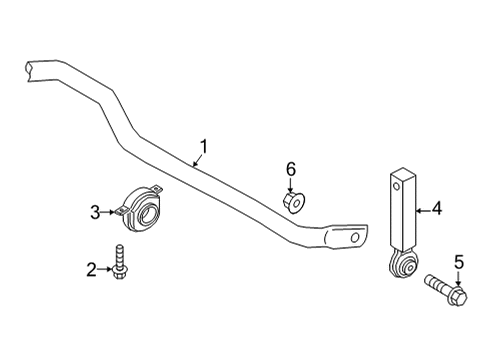 2022 Audi RS7 Sportback Rear Suspension, Control Arm Diagram 2