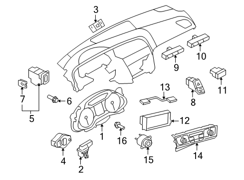 2008 Audi S5 A/C & Heater Control Units