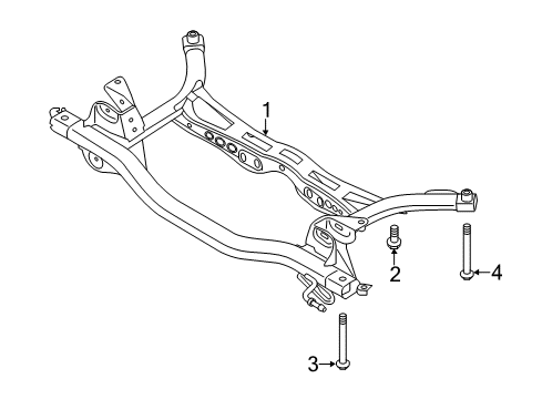 2018 Audi A3 Sportback e-tron Suspension Mounting - Rear Diagram 2