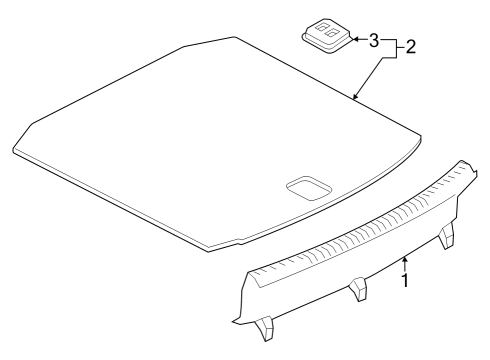 2024 Audi RS3 Interior Trim - Rear Body Diagram 1