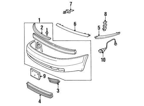 1995 Audi S6 Front Bumper