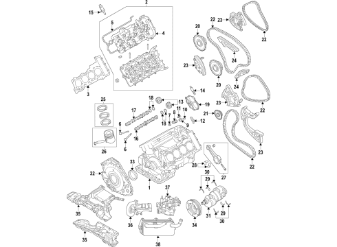 2021 Audi SQ7 Transmission Mount Diagram for 4M0-399-118-K