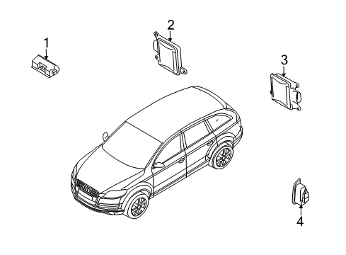 2011 Audi S4 Electrical Components Diagram 1