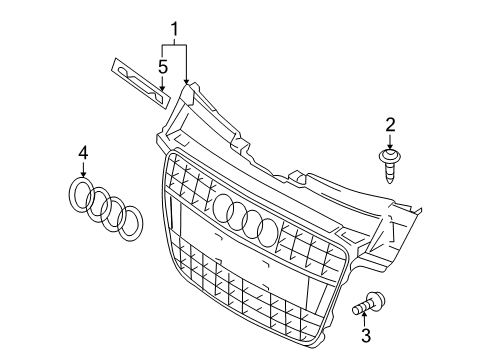 2012 Audi R8 Grille & Components