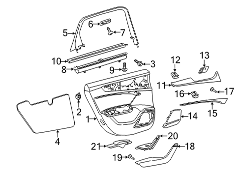 2022 Audi A6 allroad Interior Trim - Rear Door