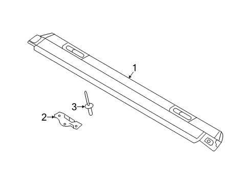 2018 Audi A5 Quattro Exterior Trim - Roof Diagram 1